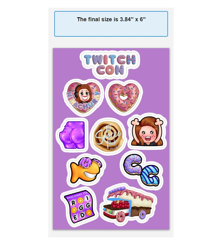 TwitchCon Sticker Sheet product image (1)