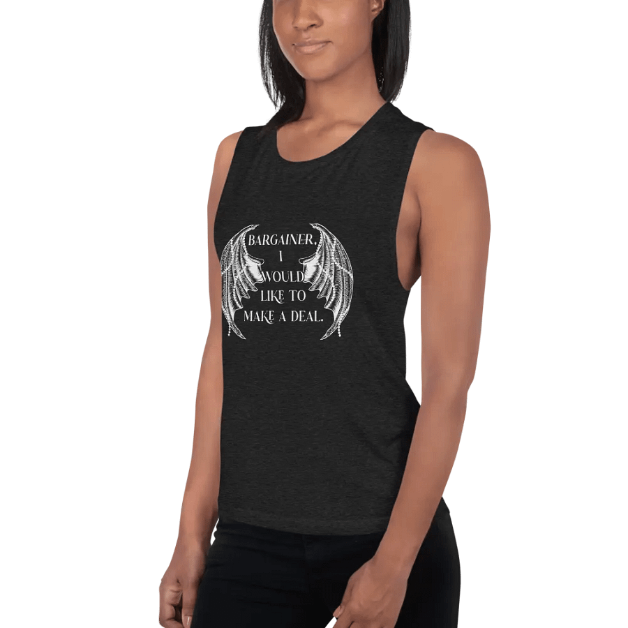Bargainer Calling Card Bella+Canvas Women's Flowy Muscle Tank product image (3)