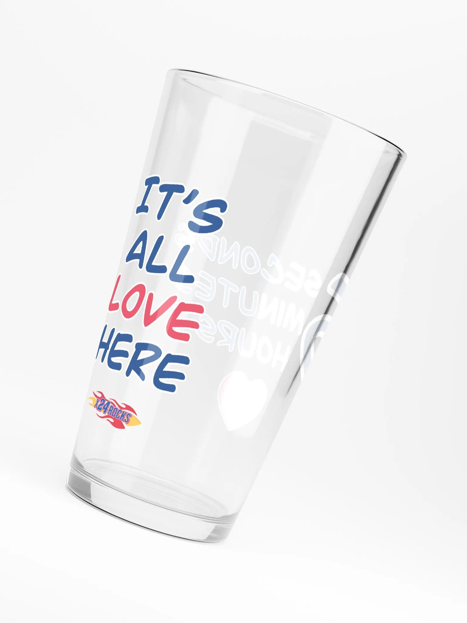 It's All Love Pint Glass product image (3)