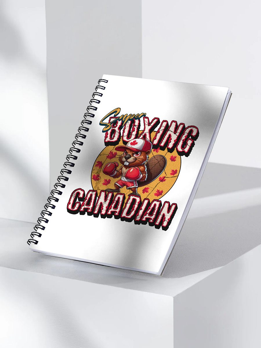 Super Boxing Canadian Beaver Spiral Notebook product image (3)