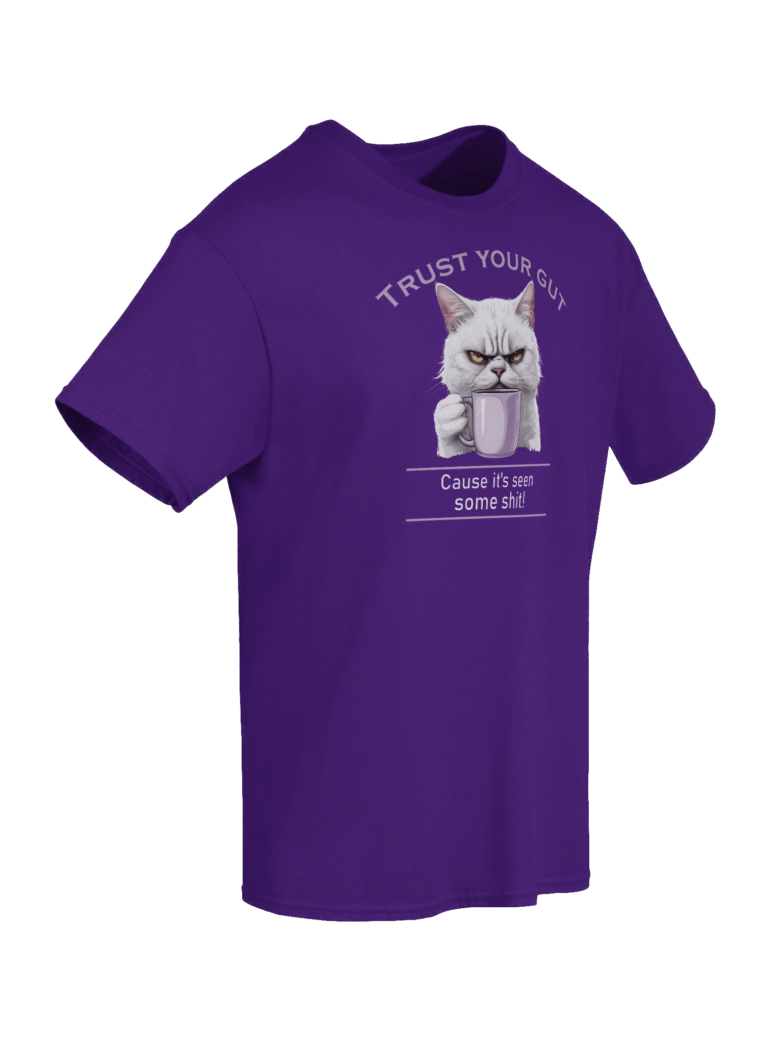 Trust Your Gut Dark Version Unisex Heavyweight Graphic T-Shirt product image (2)