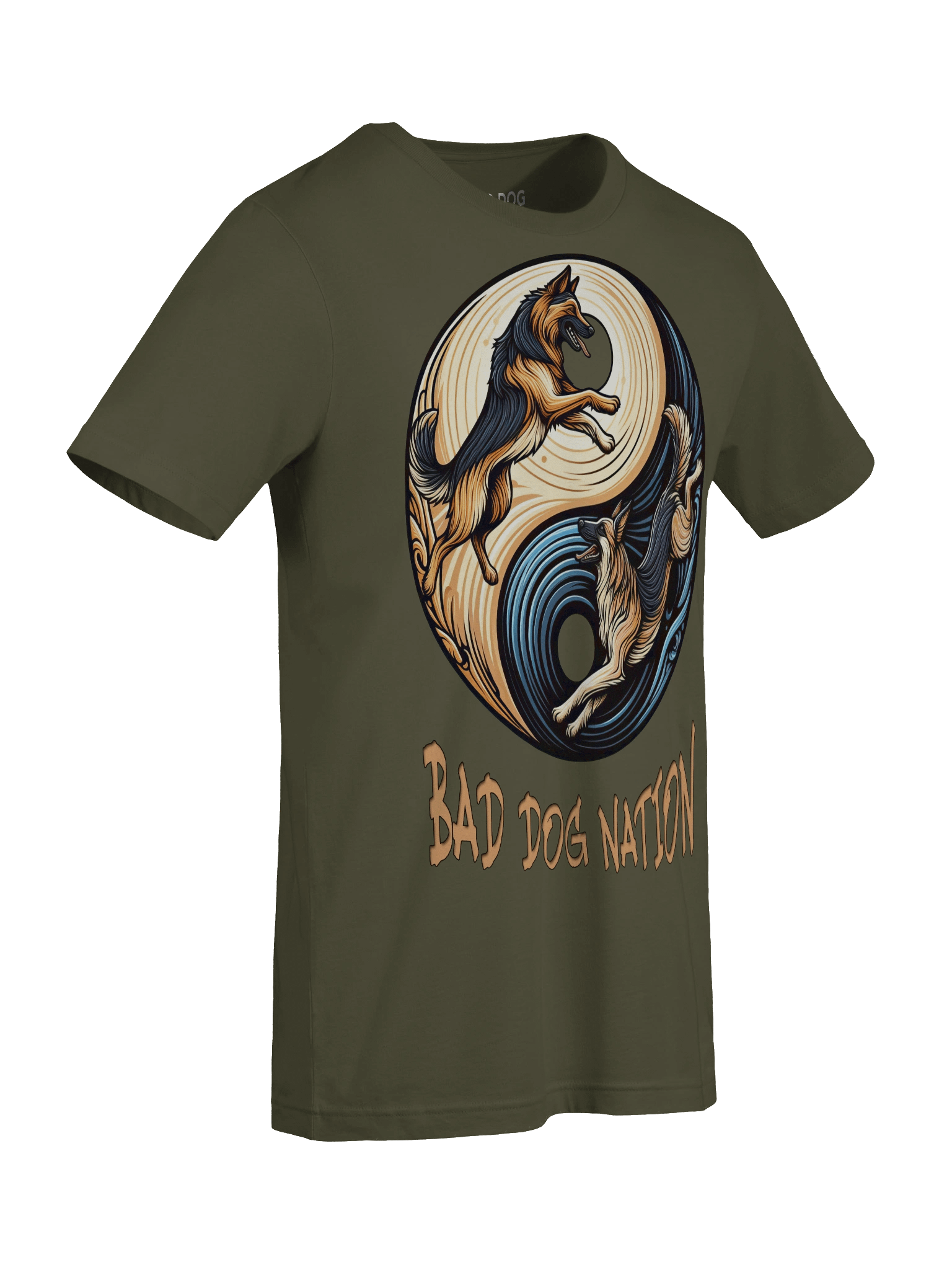 German Shepherd Yin Yang - PREMIUM ADULT UNISEX T-SHIRT product image (3)