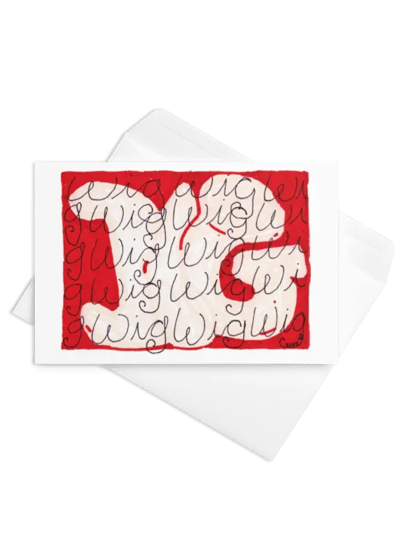 Big Wig Greeting Card product image (2)