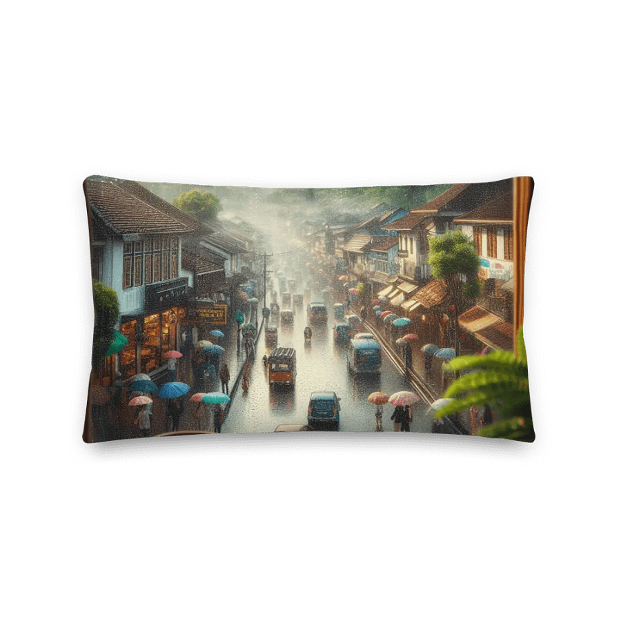 Rainy Day Cozy Vibes Pillow | AI Design product image (3)