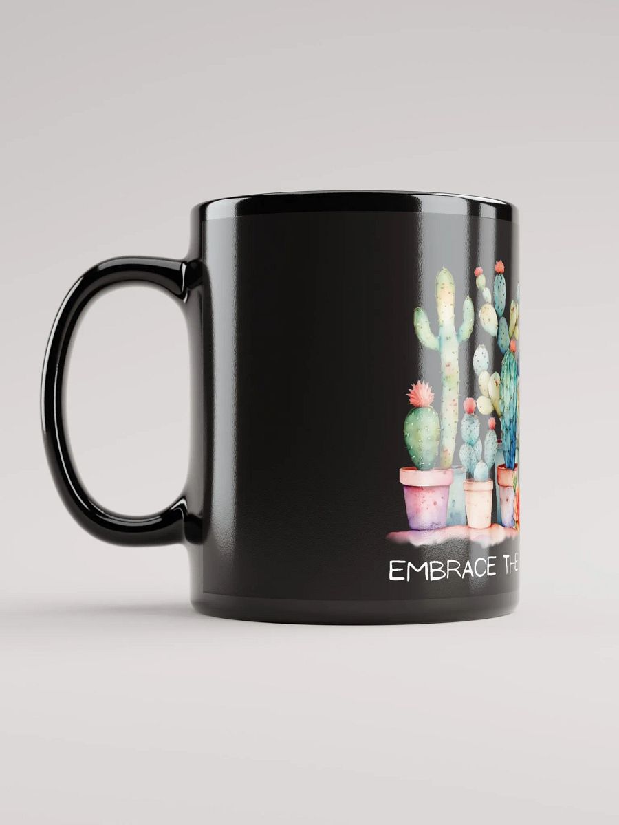 Embrace The Prickly Moments Black Glossy Mug product image (6)