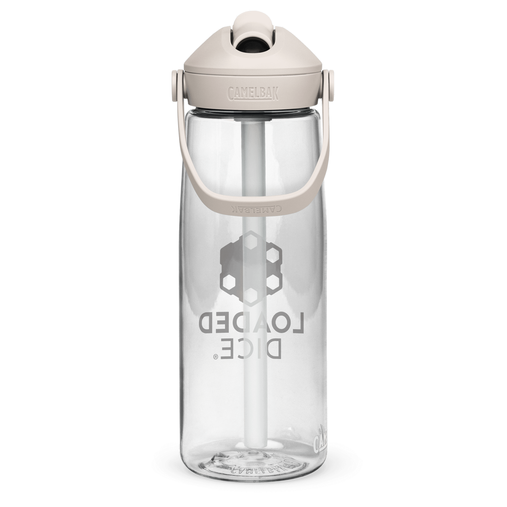 Loaded Dice Graphic Water Bottle White product image (4)