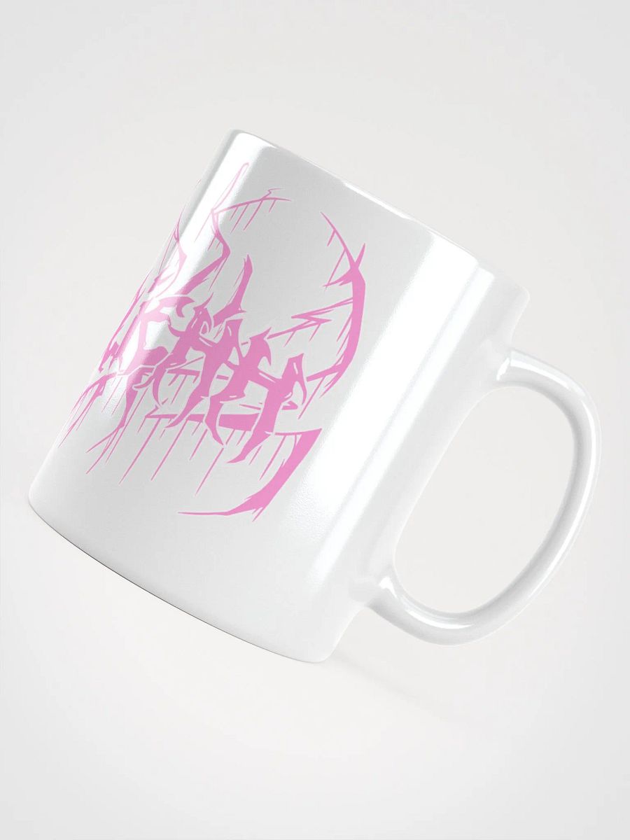 Justloliehh metal logo Pink n White MUG product image (6)