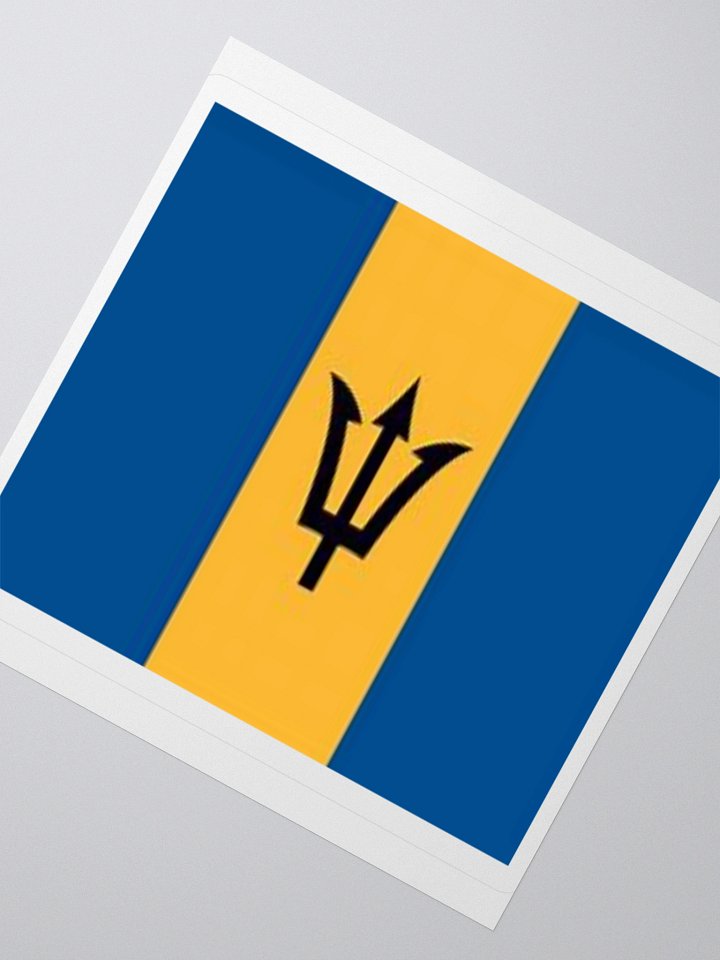 Exclusive Barbados Flag Kiss-Cut Stickers - High-Quality Vinyl, Multiple Sizes product image (4)
