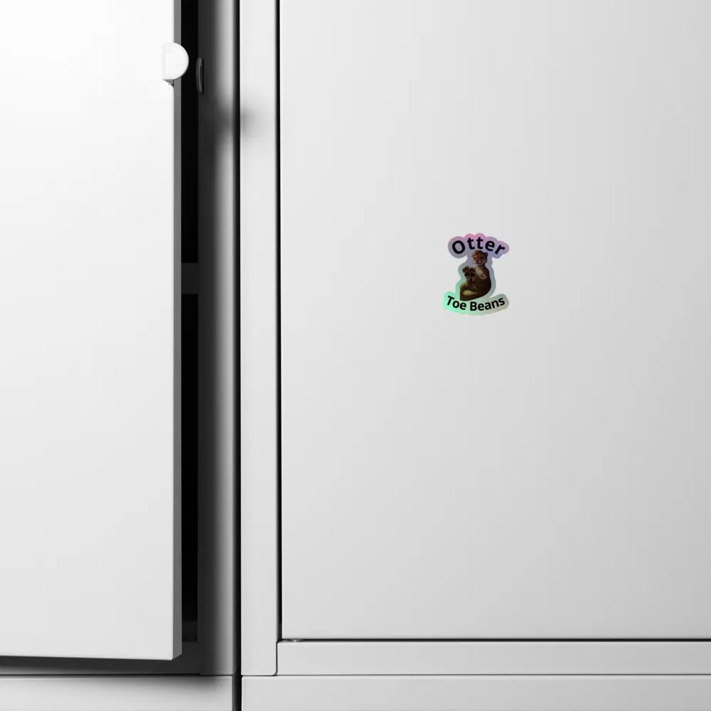 Otter beans Holographic Sticker product image (4)