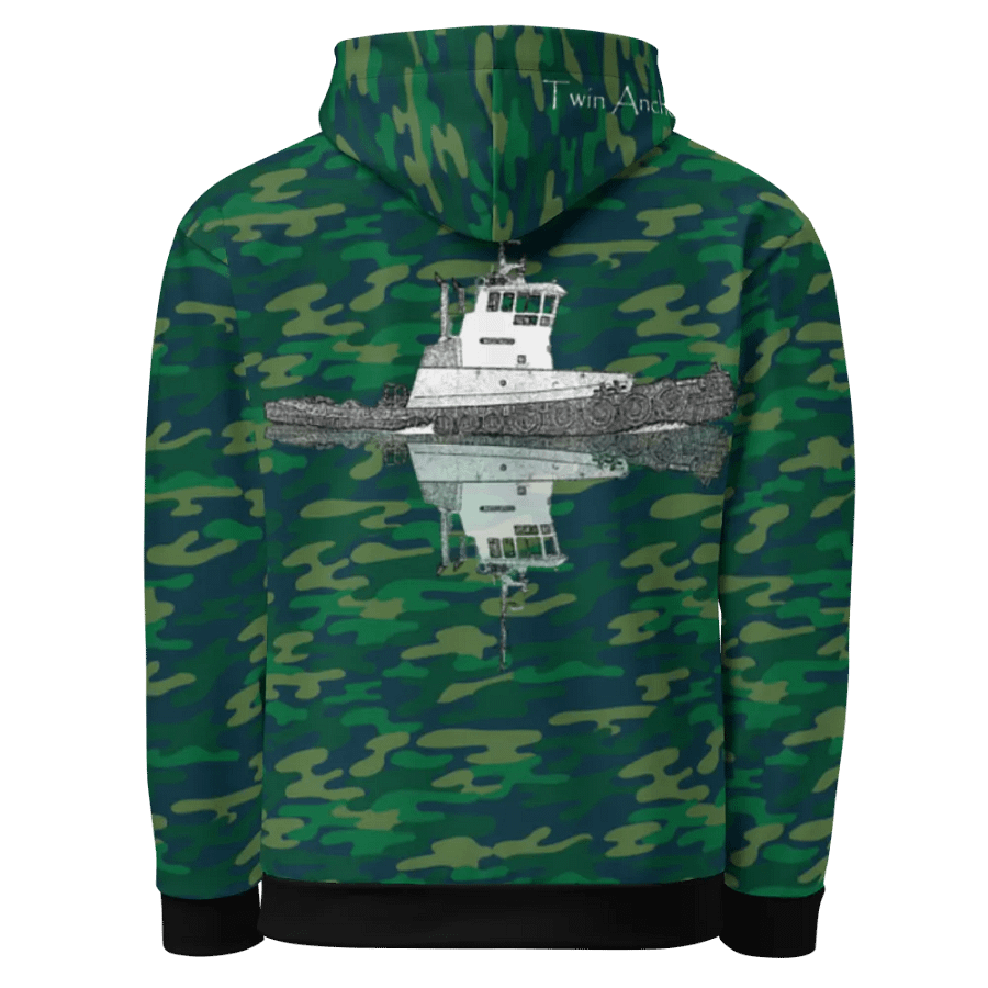 Camouflage Westrac tug Hoodie product image (3)