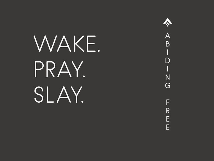 Wake Pray Slay Travel Mug - Charcoal product image (2)