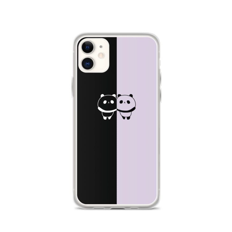 PANDAZ PHONE CASE (Black And Lilac) product image (1)