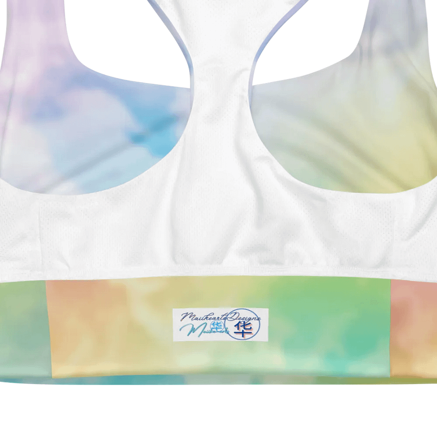 Blur cloud rainbow Design Longline Sports Bra - v5 product image (11)