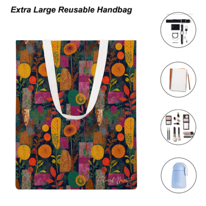Canvas Tote Handbag-15"x18"/38x46cm product image (6)