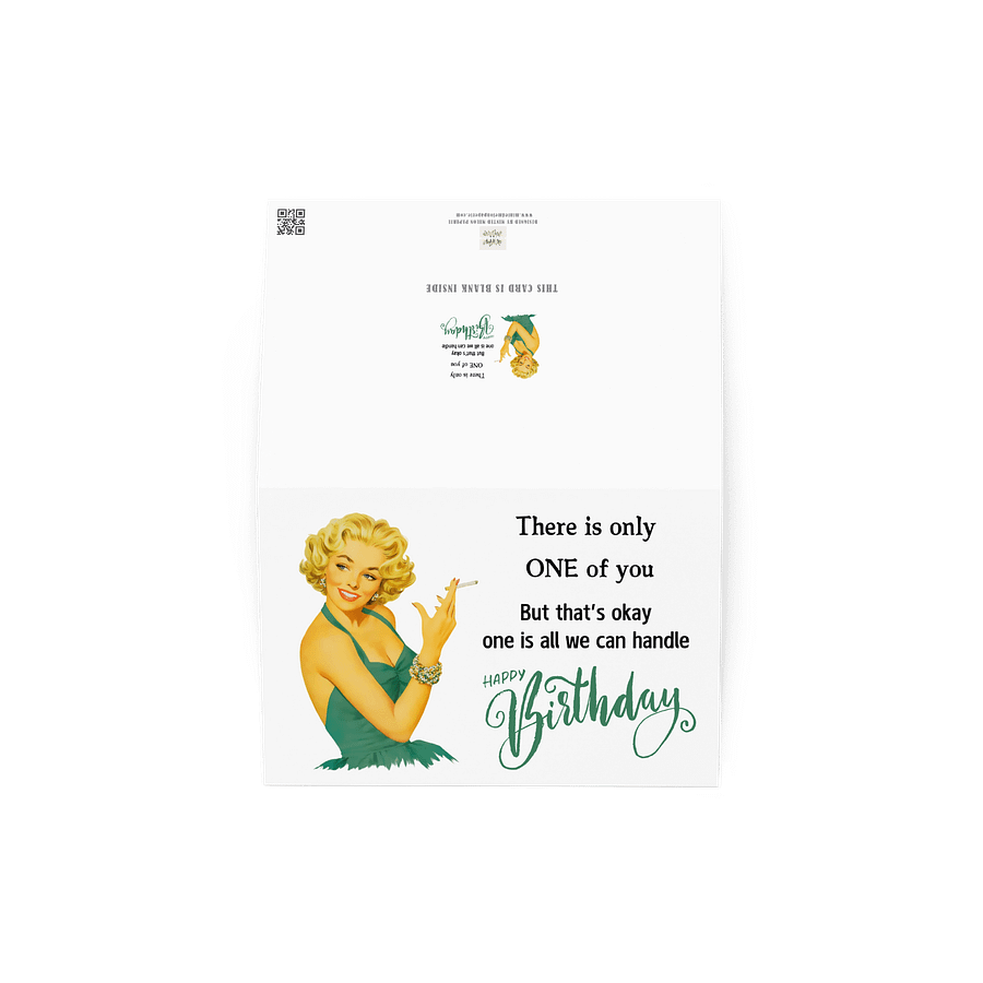 1950s Retro Happy Birthday Card product image (3)