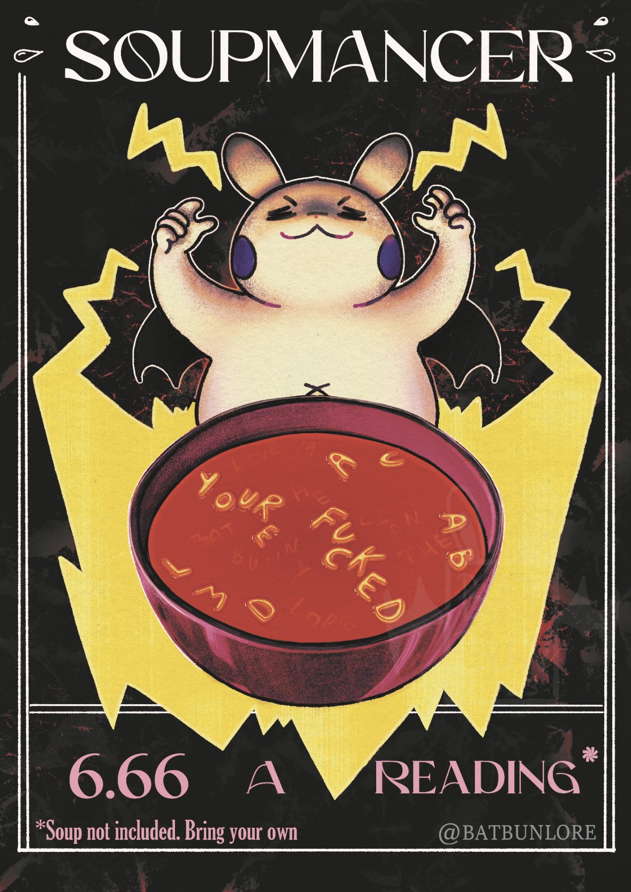 Soupmancer Batbunny Print product image (1)