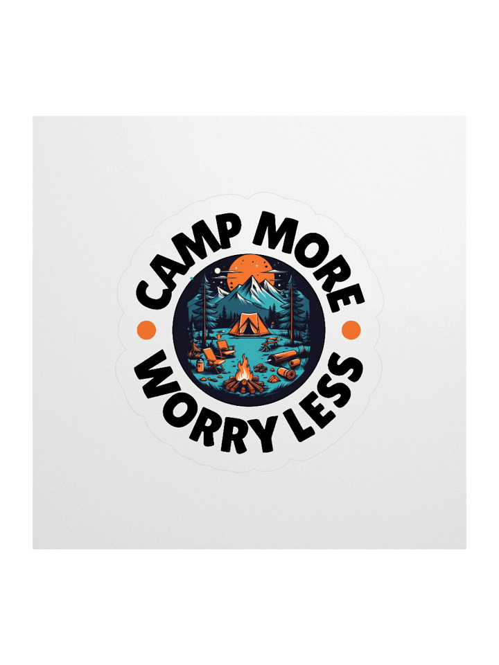 Camp More Worry Less Sticker product image (2)