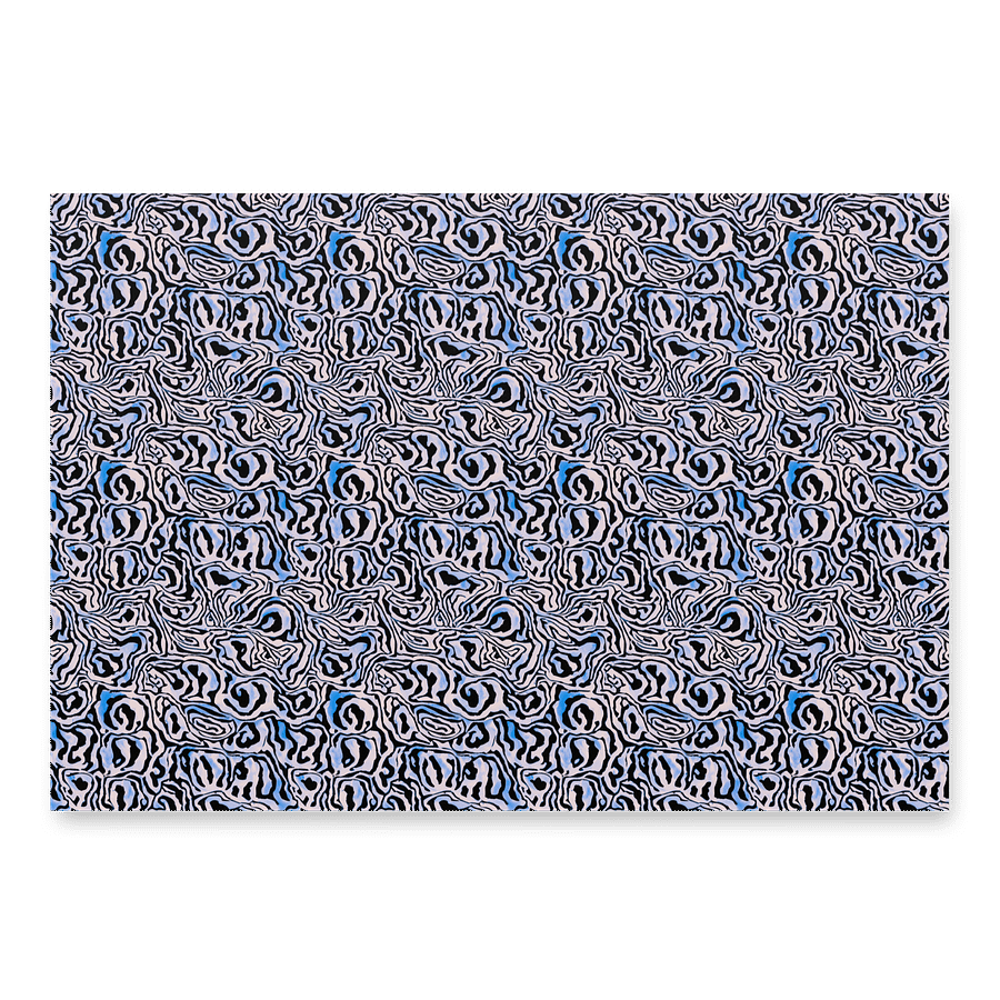 Blue Black Snake Pattern Paper Sheets product image (1)