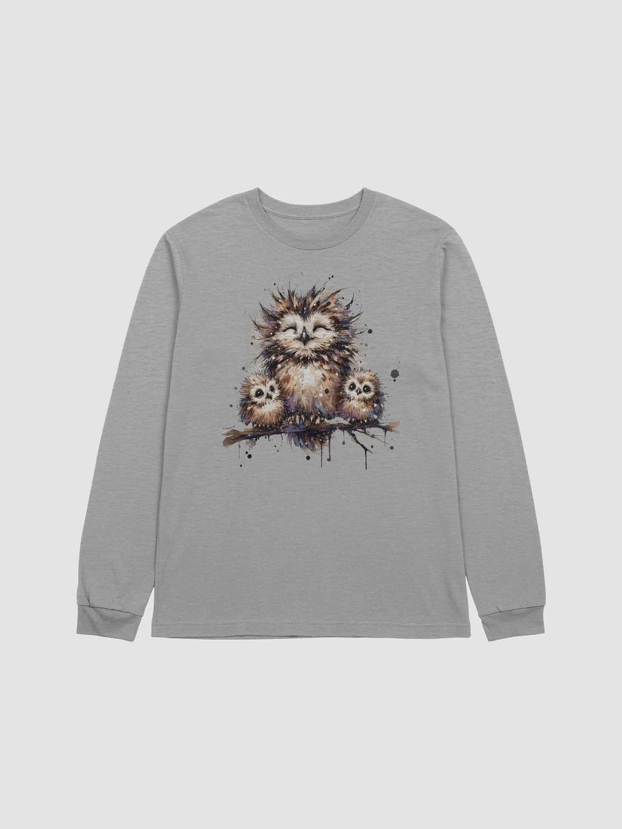 Whimsical Owls Artistic Long Sleeve Tee product image (2)