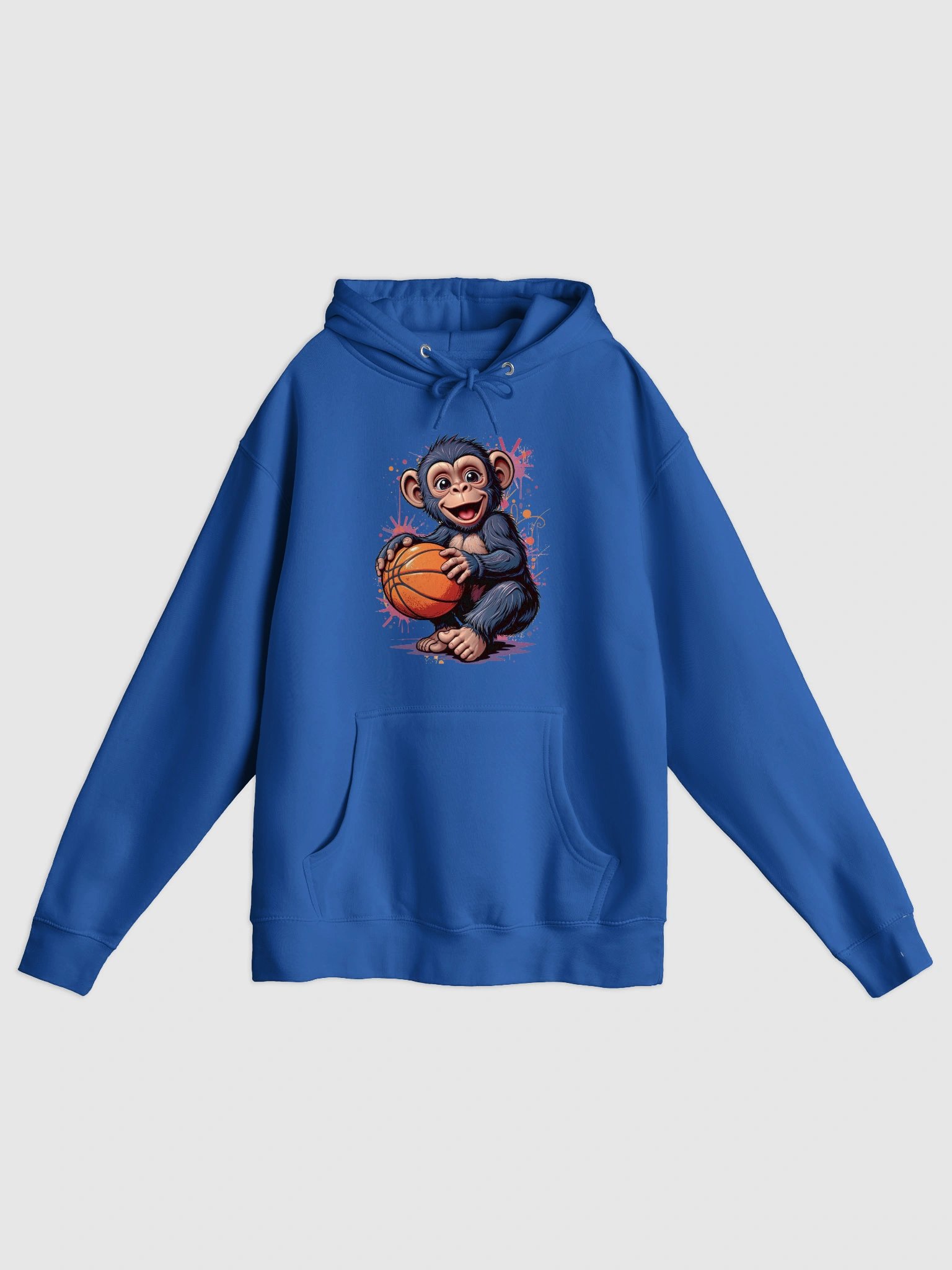 Cheerful Chimp Basketball Hoodie product image (3)