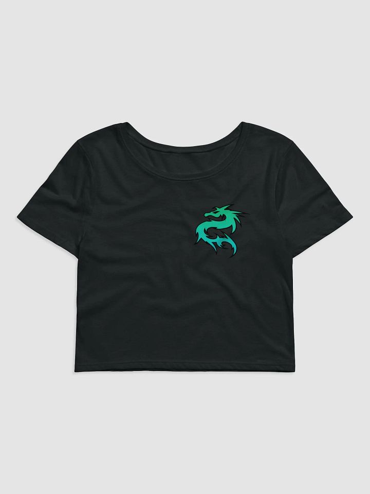 Tribal Dragon Teal Crop Tee product image (1)
