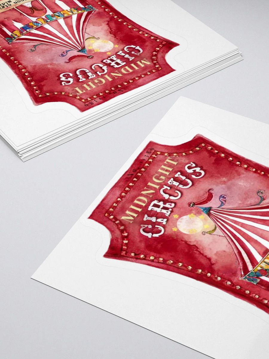Midnight Circus Ticket Kiss Cut Sticker product image (4)