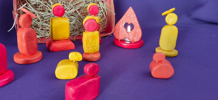 Presépio, Energia Positiva, figuras religiosas, minimalista, decoração de natal, feita à mão, conjunto religioso, presente único product image (5)