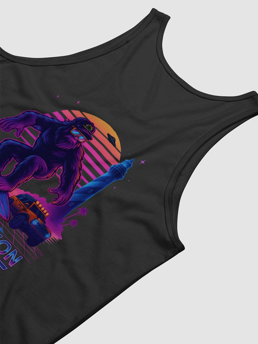Destination Bigfoot Bronco Synthwave Bella+Canvas Jersey Tank (Black) product image (5)