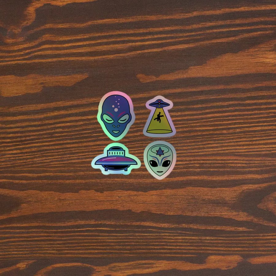 Extraterrestrial Encounters Holographic Sticker Sheet product image (6)