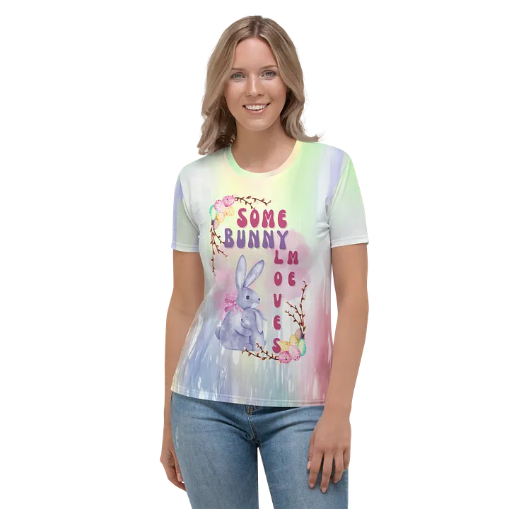 Easter Some Bunny Loves Me All Over Print T-shirt product image (2)