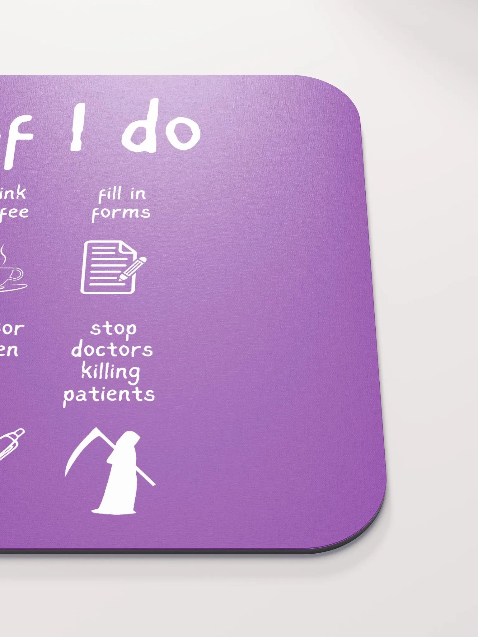 Funny Nurse Mousemat 