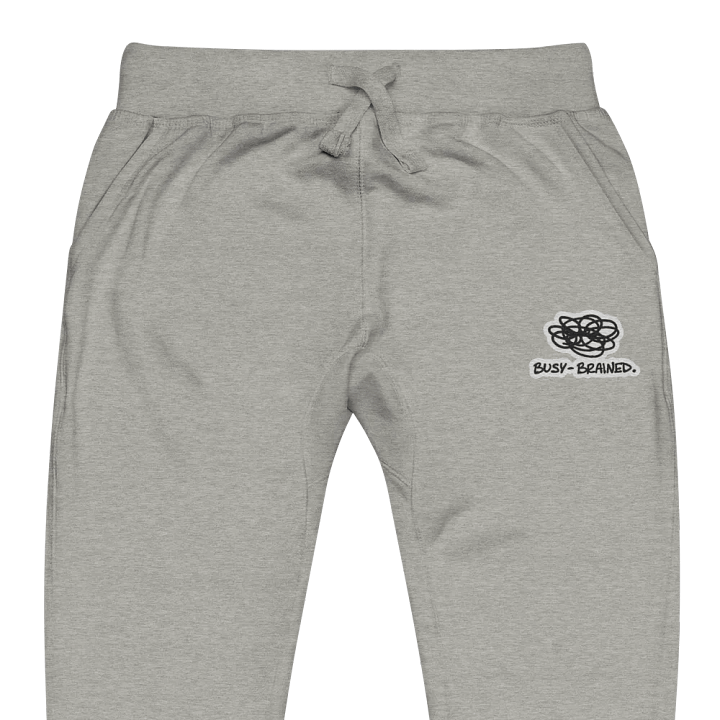 BUSY-BRAINED (bubble design) embroidered fleece joggers product image (1)