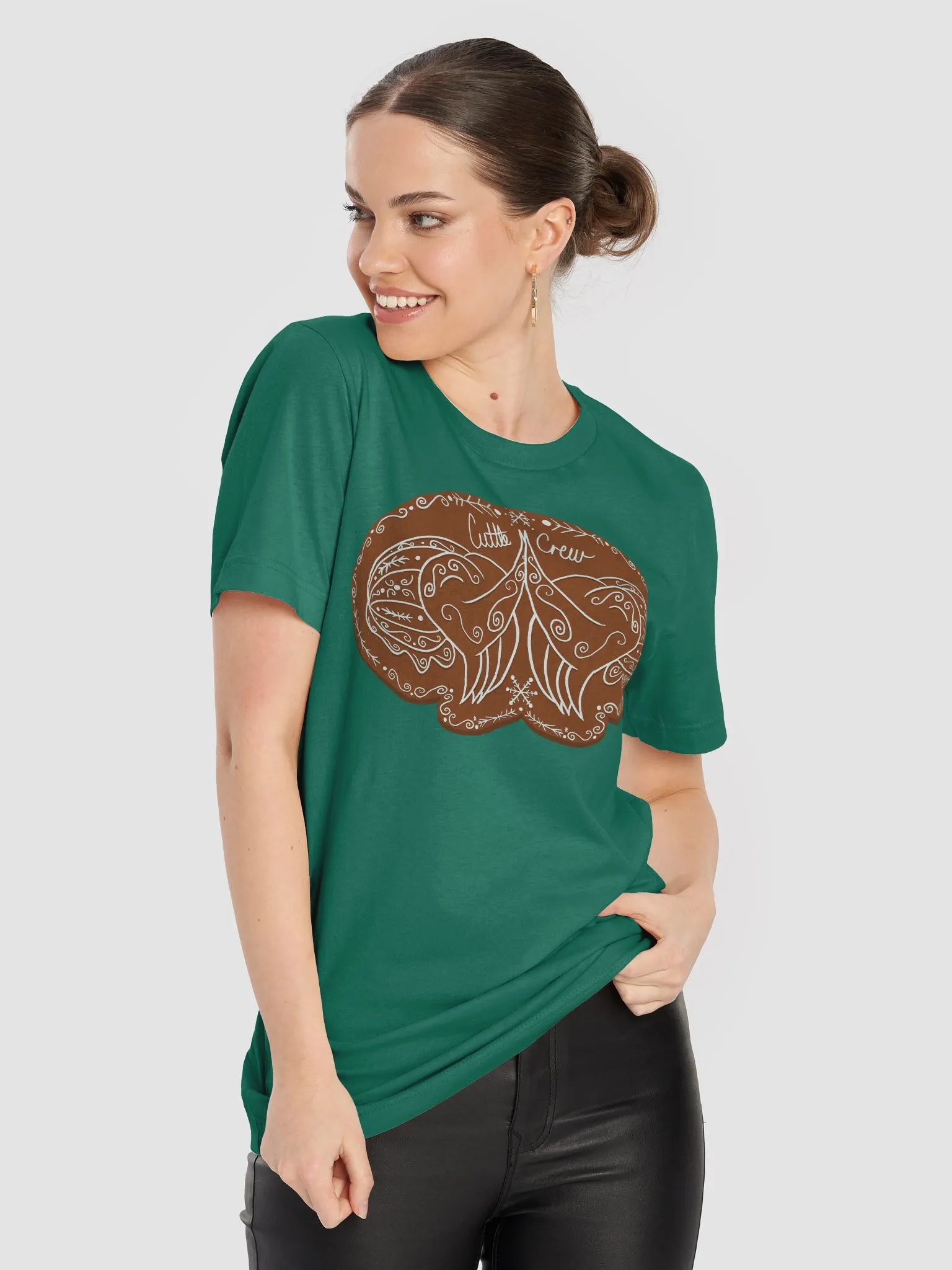 Gingerbread Cuttle Crew Tee product image (56)
