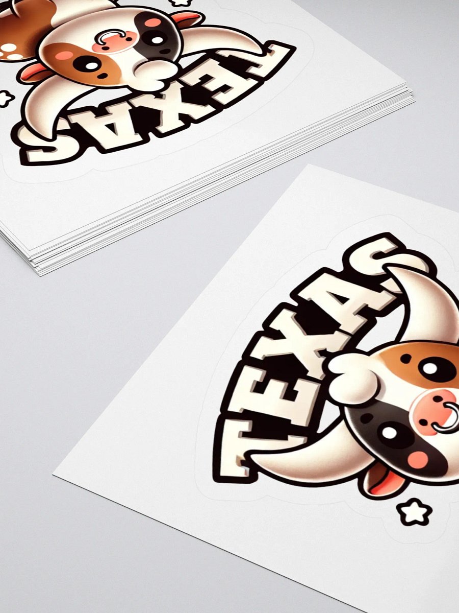 Adorable Texas Sticker with a Longhorn product image (14)
