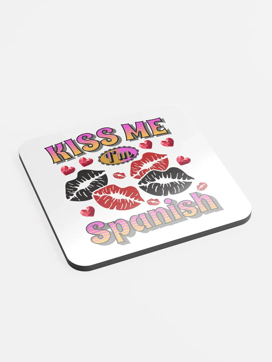 Kiss Me Im Spanish Cork Coaster Set product image (2)