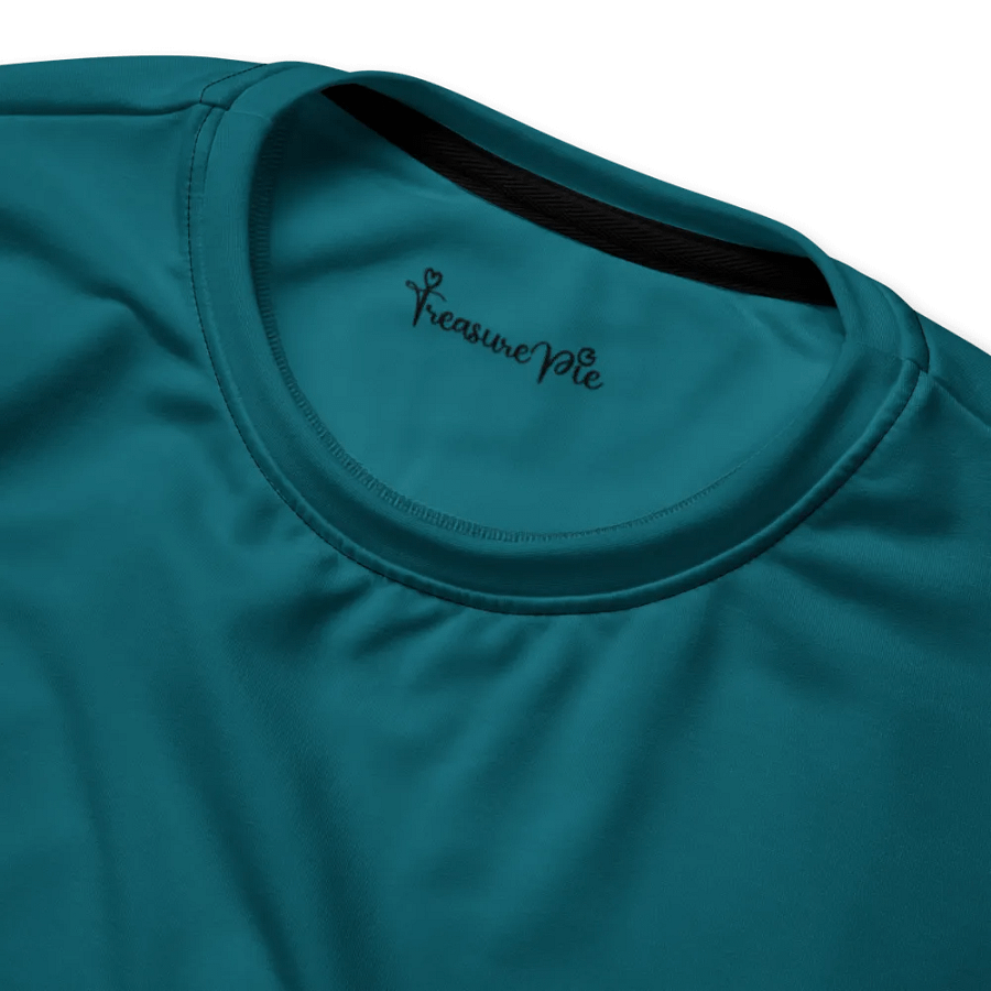 Plain Teal Blue True Summer Unisex Recycled Polyester Heavyweight Premium Sweatshirt by Treasure Pie product image (4)