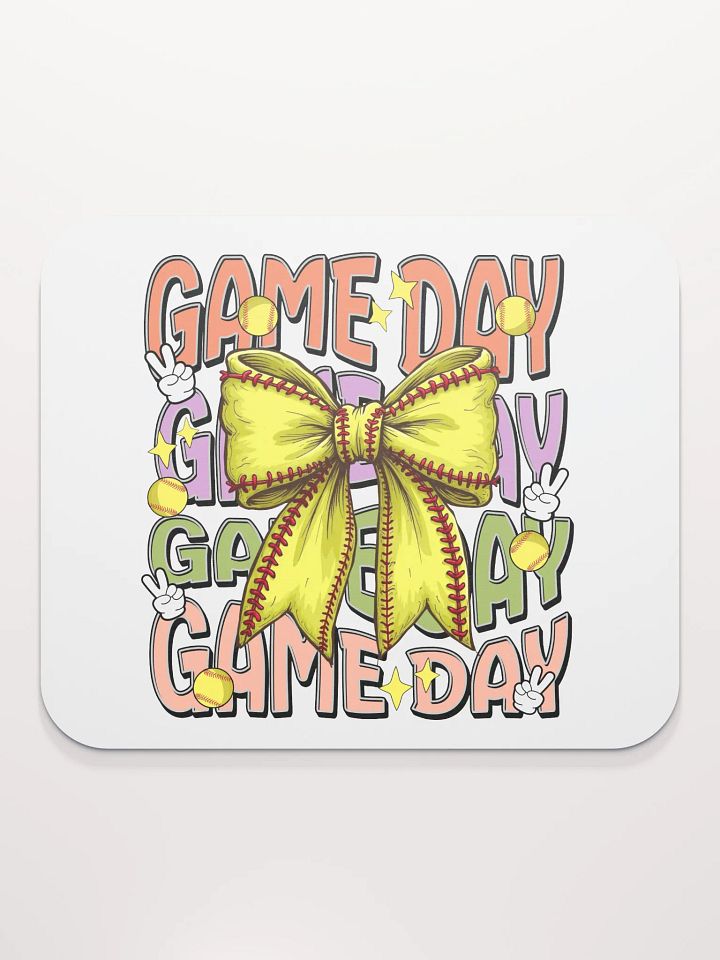 Game Day Bow Softball Extravaganza Mouse Pad product image (1)