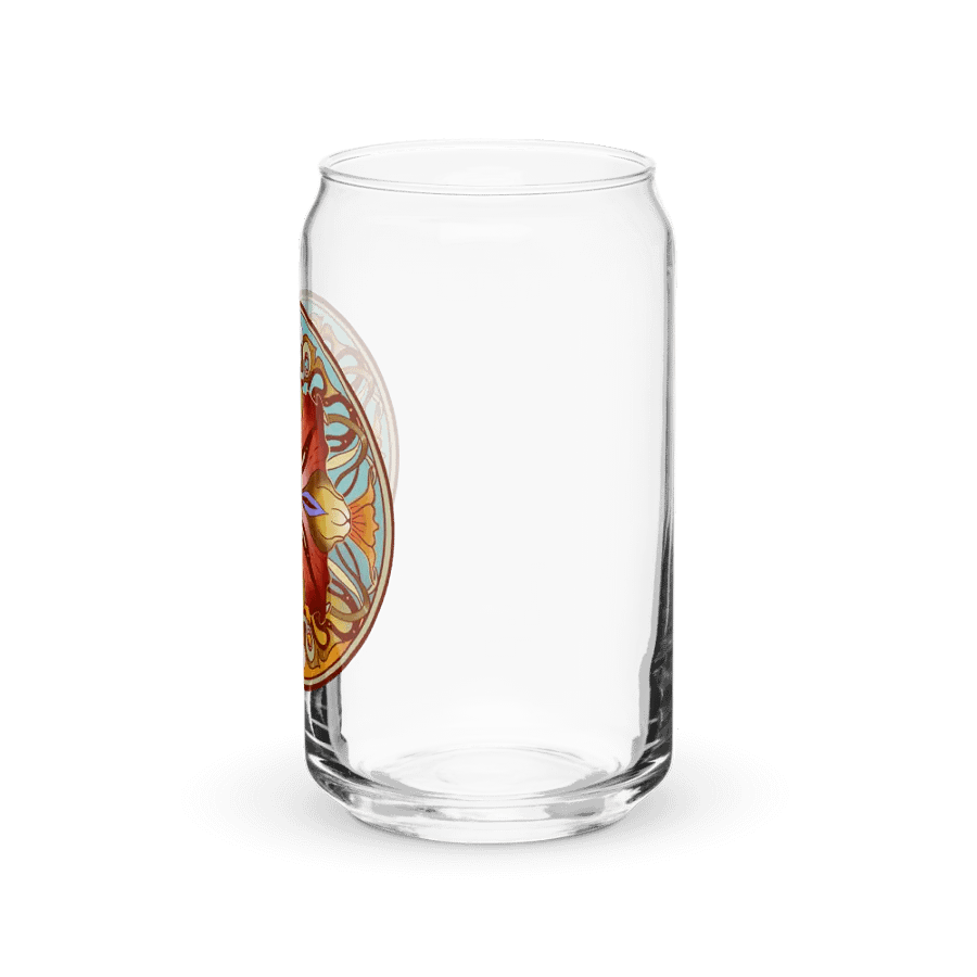 Crimson Floral Mandala - Can Glass product image (3)
