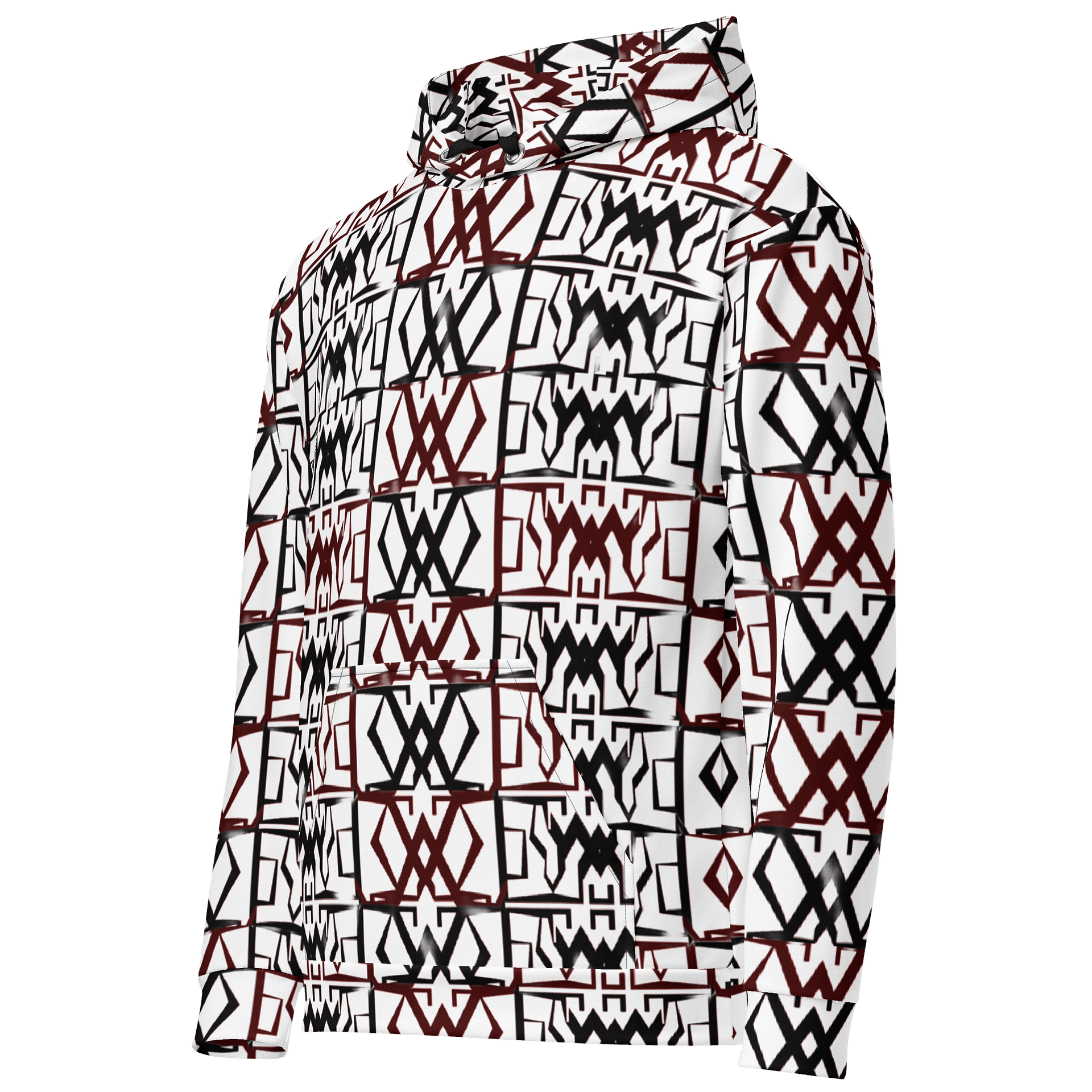Crimson Geometry Unisex Hoodie product image (2)