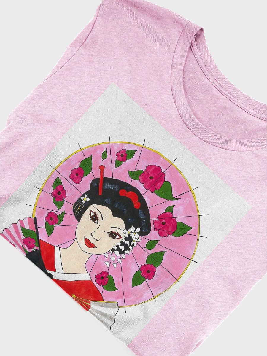 Japanese Geisha (art by Dina R.) acrylic painting - Supersoft T-Shirt product image (34)