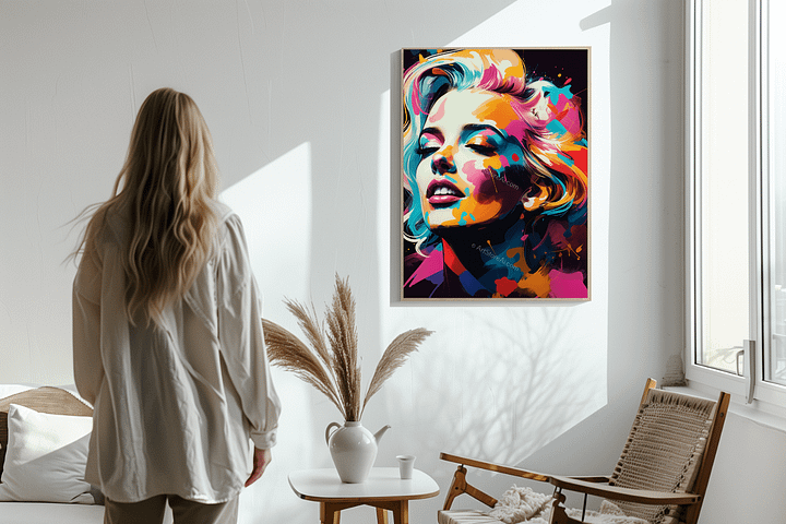 Vibrant Euphoria: An Abstract Portrait product image (2)