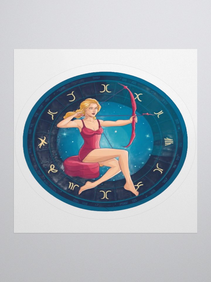 Exclusive Sagittarius Zodiac Sticker: Centaur Archer in Cosmic Twilight - Perfect for Astrology Fans and Unique Gifts! product image (3)