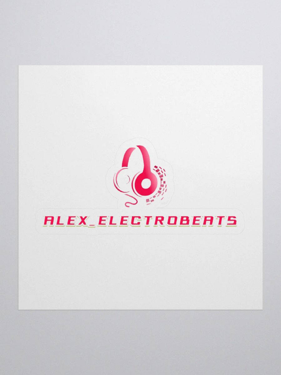 Electrify Your Space with ALEX_ELECTROBEATS Logo Stickers product image (1)