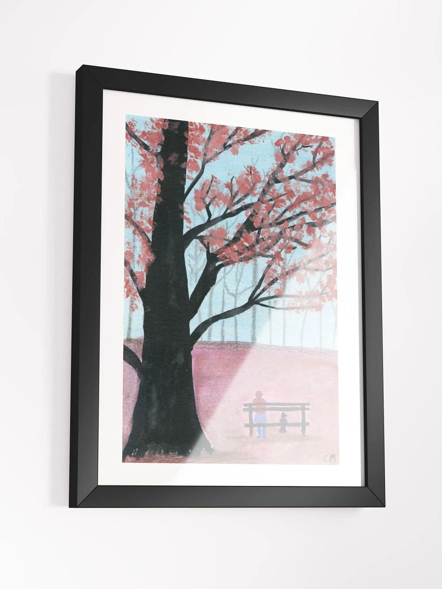 Waiting: Watercolor Landscape Framed Poster product image (3)