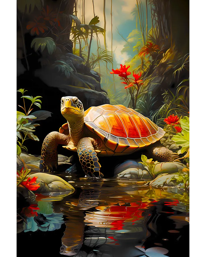 Jungle Turtle Poster product image (1)