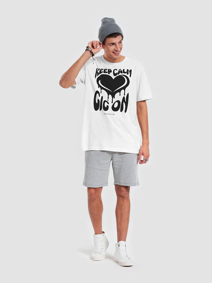 Keep Calm, Gig On Side-Gig Club Edition T-Shirt in Vivid Black product image (1)