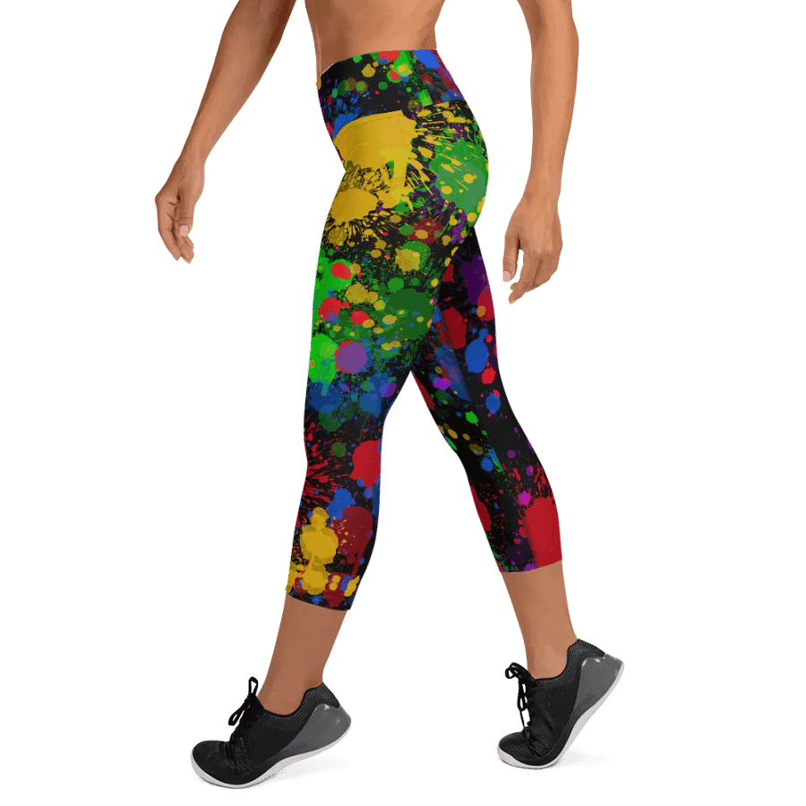 JokersVibe Graffiti Style Capri Leggings product image (9)
