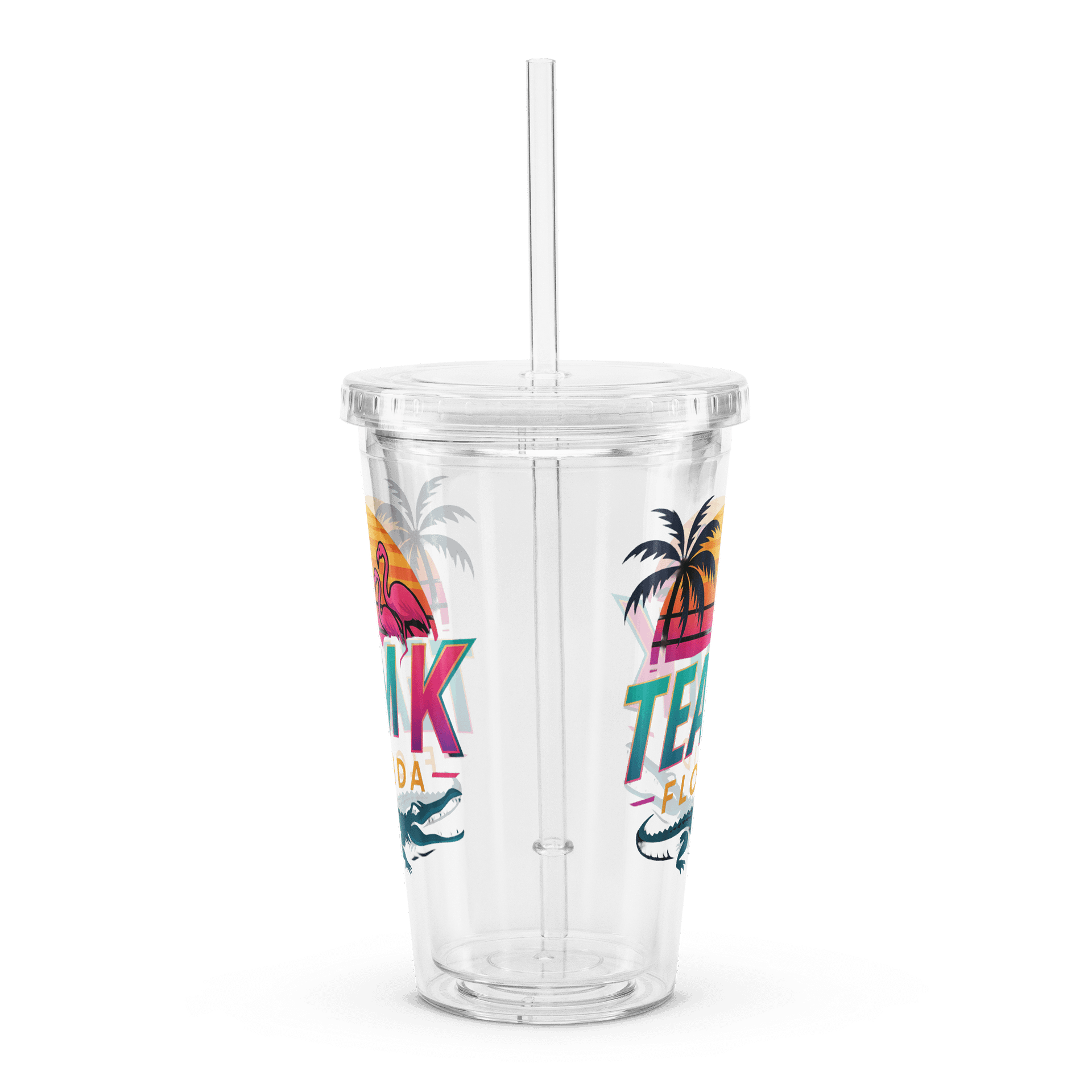 Team K Florida Clear Plastic Tumbler product image (3)
