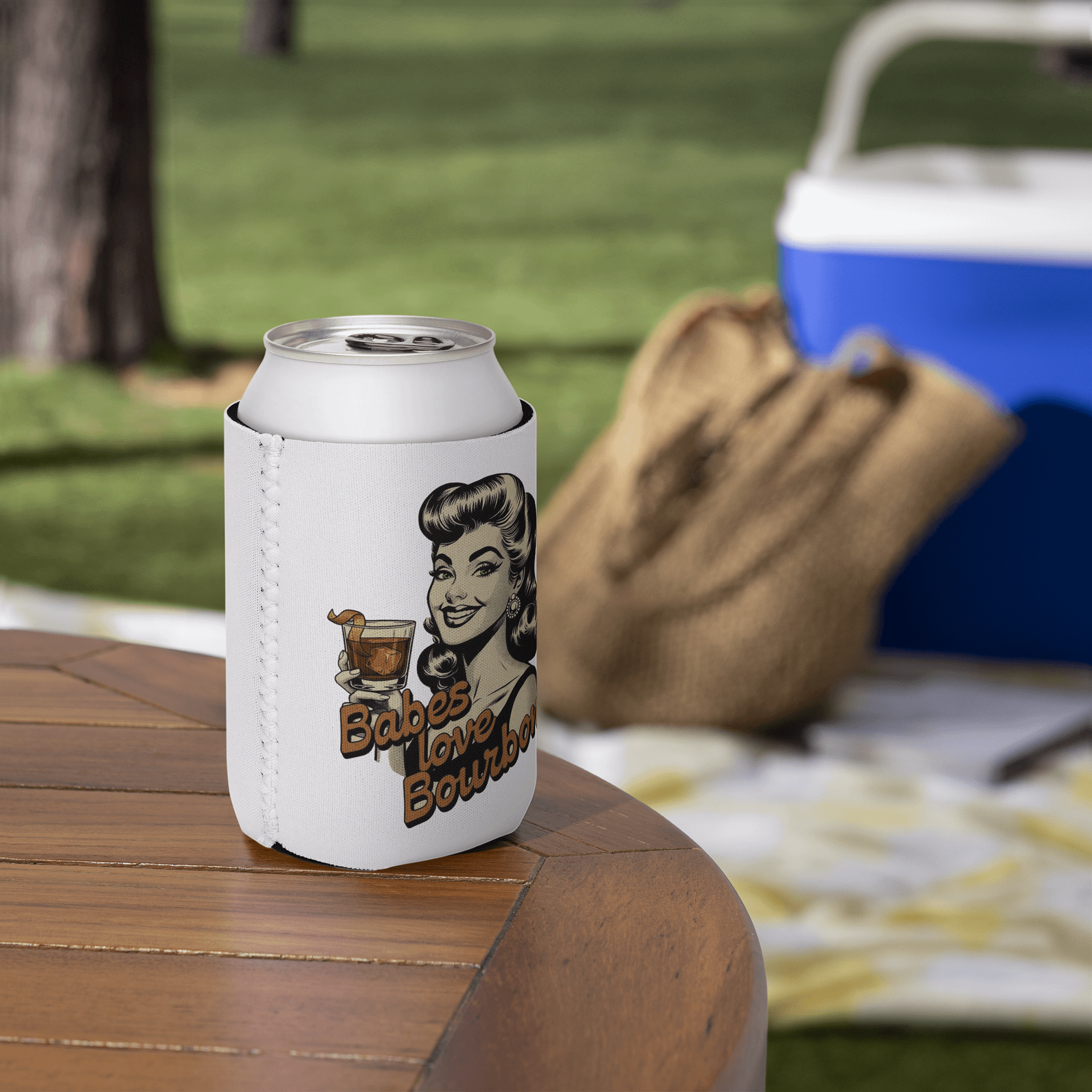 Babes Love Bourbon Coozie Can Cooler product image (5)