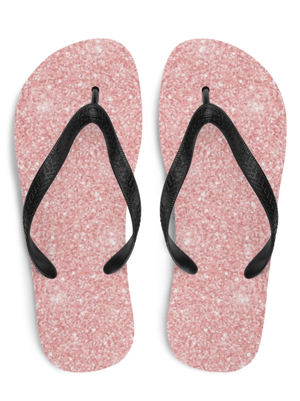 Pink Glitter Flip Flops product image (1)